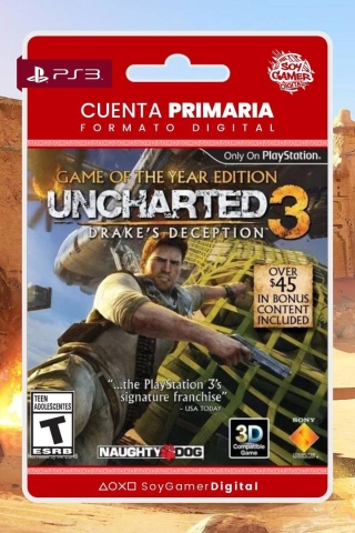 PRIMARIA Uncharted 3 Goty edition PS3