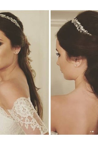 Tiara de Hojitas para 15 Años: Elegancia y Brillo Natural | Trihada Accesorios