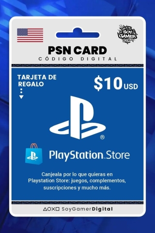 PSN CARD 10 USD Cuenta USA PS4/PS5