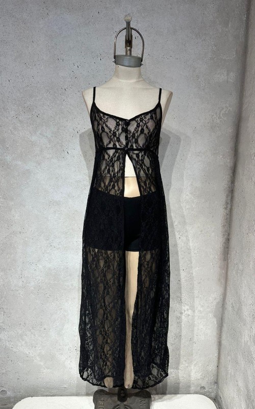VESTIDO LARGO ENCAJE - Art705