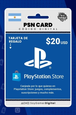 PSN CARD 20 USD Cuenta Argentina PS4/PS5