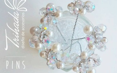 Pins de Cristal y Perlas para Novias y Eventos | Trihada Accesorios de Lujo