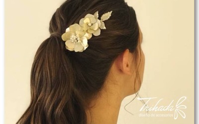 Ramo de Novia XV Años | Bouquet Romántico Nácar y Porcelana - Trihada