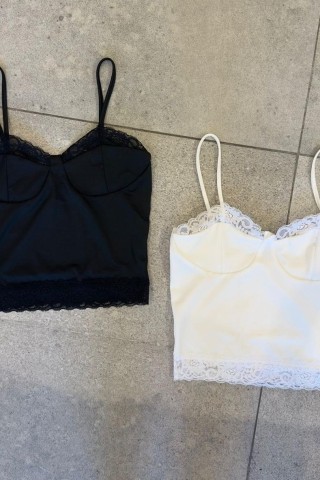 TOP CORSETETO CON PUNTILLA - Art.1035