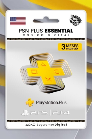 PSN PLUS ESSENTIAL 3 Meses Cuenta USA PS4/PS5