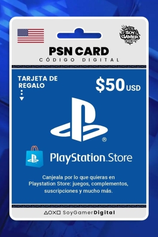 PSN CARD 50 USD Cuenta USA PS4/PS5